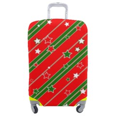 Xmash Christmas Stars Red Background Star Luggage Cover (medium) by Wegoenart