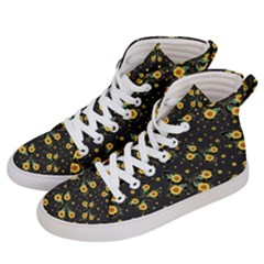 Nature Pattern Texture Flower Wing Women s Hi-top Skate Sneakers by Wegoenart