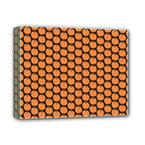 Cute Pumpkin Black Small Deluxe Canvas 14  X 11  (stretched) by ConteMonfrey