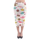 Candy Background Cartoon Midi Pencil Skirt View1