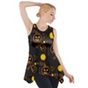 Halloween Background Pattern Side Drop Tank Tunic View1