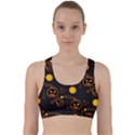 Halloween Background Pattern Back Weave Sports Bra View1