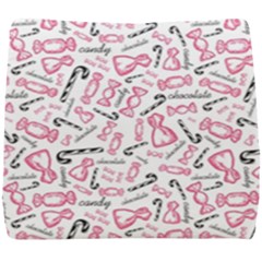 Candy Pink Black-cute Sweat Seat Cushion by Ravend