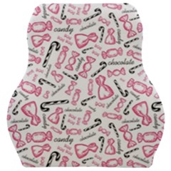 Candy Pink Black-cute Sweat Car Seat Velour Cushion  by Ravend