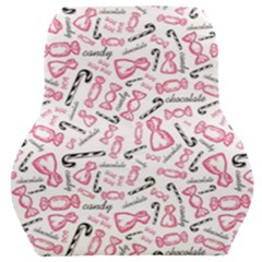 Candy Pink Black-cute Sweat Car Seat Back Cushion  by Ravend