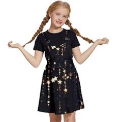 Stars Christmas Background Pattern Kids  Apron Dress by danenraven