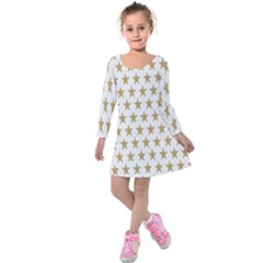 Stars-3 Kids  Long Sleeve Velvet Dress by nateshop