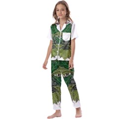 Im Fourth Dimension Colour 80 Kids  Satin Short Sleeve Pajamas Set by imanmulyana