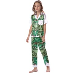 Im Fourth Dimension Colour 82 Kids  Satin Short Sleeve Pajamas Set by imanmulyana