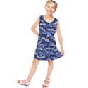 Butterflies Motif Collage Pattern Kids  Tunic Dress View1