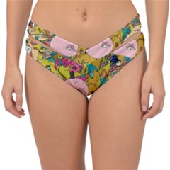 Cartoon Wallpapers Double Strap Halter Bikini Bottom by Jancukart