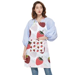 Strawberry Pattern Background Pocket Apron by Wegoenart