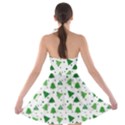 Christmas Tree Pattern Design Strapless Bra Top Dress View2