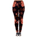 Autumn Night Pattern Glitter Lightweight Velour Leggings View2