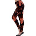 Autumn Night Pattern Glitter Lightweight Velour Leggings View3