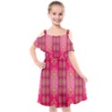 Background-15 Kids  Cut Out Shoulders Chiffon Dress View1