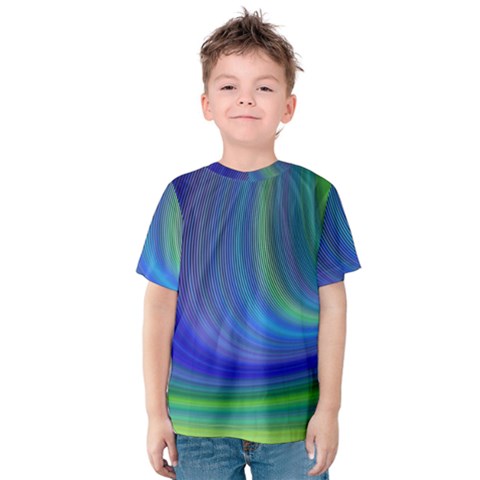 Space Design Abstract Sky Storm Kids  Cotton Tee by danenraven