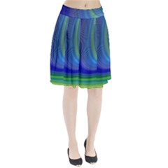 Space Design Abstract Sky Storm Pleated Skirt by danenraven