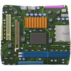 Illustration Motherboard Pc Computer Seat Cushion by danenraven