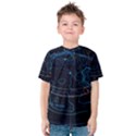 Earth Map Futuristic Globe Kids  Cotton Tee View1