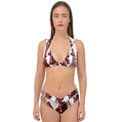 Christmas Figures 3 Double Strap Halter Bikini Set by artworkshop