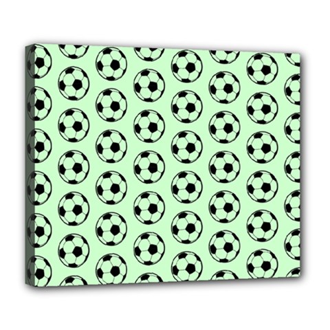 Pattern Ball Soccer Background Deluxe Canvas 24  X 20  (stretched) by Wegoenart