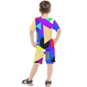 Shape Colorful Creativity Abstract Pattern Kids  Tee and Shorts Set View2