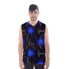 Formula Background Pattern Texture Design Men s Basketball Tank Top by Ravend