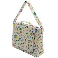 Pattern School Bag Pencil Triangle Box Up Messenger Bag by Ravend