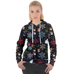 Christmas Thanksgiving Pattern Women s Overhead Hoodie by Ravend