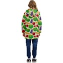 Food Illustration Pattern Texture Kid s Hooded Longline Puffer Jacket View4