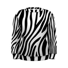 Zebra Vibes Animal Print Women s Sweatshirt by ConteMonfrey