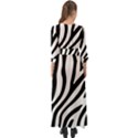 Zebra Vibes Animal Print Button Up Boho Maxi Dress View2