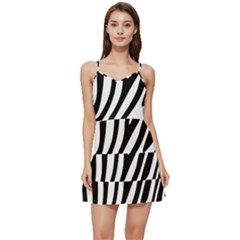 Zebra Vibes Animal Print Short Frill Dress by ConteMonfrey