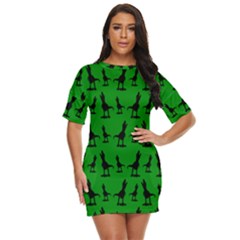 Green Dinos Just Threw It On Dress by ConteMonfrey