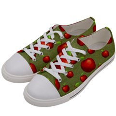 Apples Men s Low Top Canvas Sneakers by nateshop