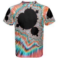 Fractal Abstract Background Men s Cotton Tee by Wegoenart