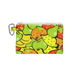 Fruit Food Wallpaper Canvas Cosmetic Bag (small) by Dutashop