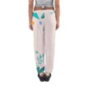 Border Leaves Design Frame Women s Jogger Sweatpants View2