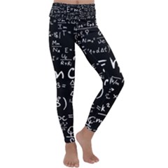 Science Einstein Formula Mathematics Physics Kids  Lightweight Velour Classic Yoga Leggings by danenraven