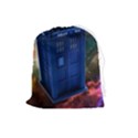 The Police Box Tardis Time Travel Device Used Doctor Who Drawstring Pouch (Large) View1