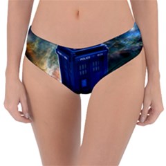 The Police Box Tardis Time Travel Device Used Doctor Who Reversible Classic Bikini Bottoms by Jancukart