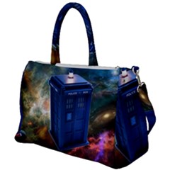 The Police Box Tardis Time Travel Device Used Doctor Who Duffel Travel Bag by Jancukart