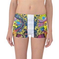 Psychedelic Rock Jimi Hendrix Reversible Boyleg Bikini Bottoms by Jancukart