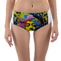 Psychedelic Rock Jimi Hendrix Reversible Mid-Waist Bikini Bottoms View3