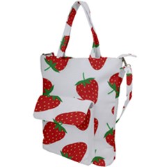 Seamless-pattern-fresh-strawberry Shoulder Tote Bag by Jancukart