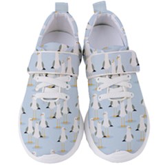 Cute-seagulls-seamless-pattern-light-blue-background Women s Velcro Strap Shoes by Jancukart