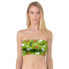 Pattern Seamless Halloween Fall Bandeau Top by Wegoenart