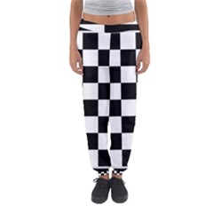 Chess Board Background Design Women s Jogger Sweatpants by Wegoenart