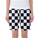 Chess board background design Women s Basketball Shorts View1